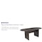 Flash Furniture Oval 35" W, 72" L, 29.5" H, Laminate Top, Grey GC-TL1035-GRY-GG - alternate 4
